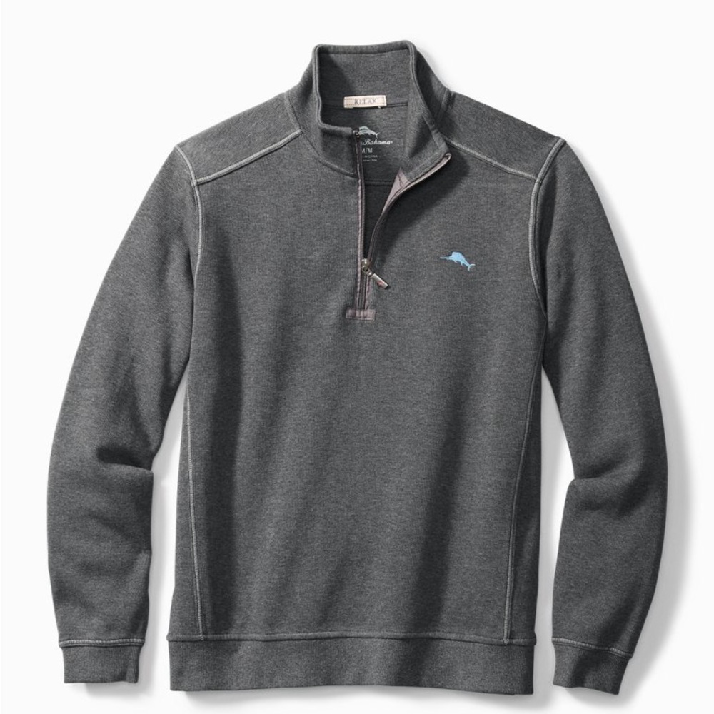 NWT Tommy Bahama Dublin Green Antigua cove half zip